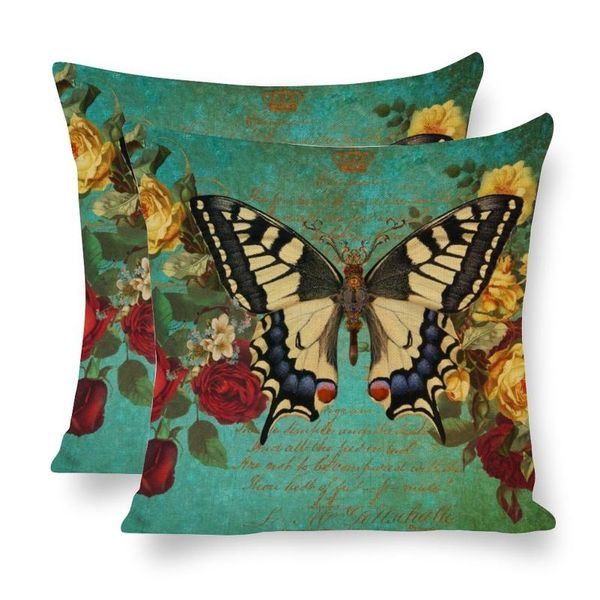 pillow case vintage butterfly linen antiques roses floral decorative floor chair drop 18'Ã18' double-sided
pillow case vintage butterfly linen antiques roses floral decorative floor chair drop 18'Ã18' double-sided
