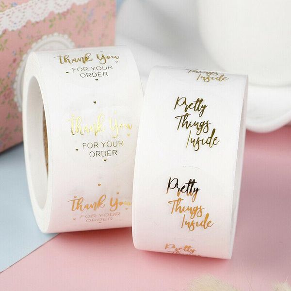500pcs gold thank you for your order stickers clear transparent pretty things inside sealing labels gifts business package gift wrap
500pcs gold thank you for your order stickers clear transparent pretty things inside sealing labels gifts business package gift wrap