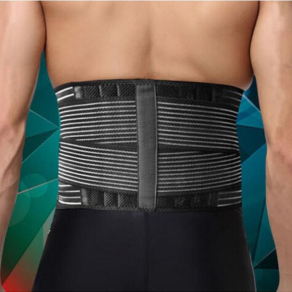men women waist guard double bandage protector 6 springs support lumbar brace outdoor sport lose fat belt, Black;gray
men women waist guard double bandage protector 6 springs support lumbar brace outdoor sport lose fat belt, Black;gray