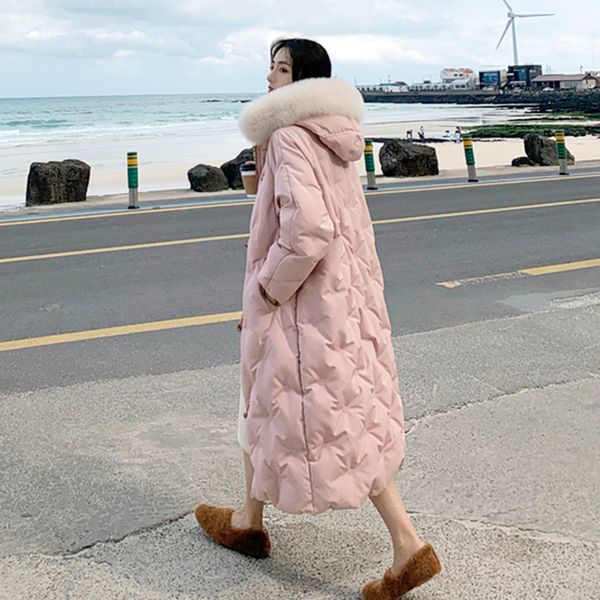 winter snowflake embroidered horn button down jacket women's long over the knee fur collar hood chic coat female 210520, Black
winter snowflake embroidered horn button down jacket women's long over the knee fur collar hood chic coat female 210520, Black