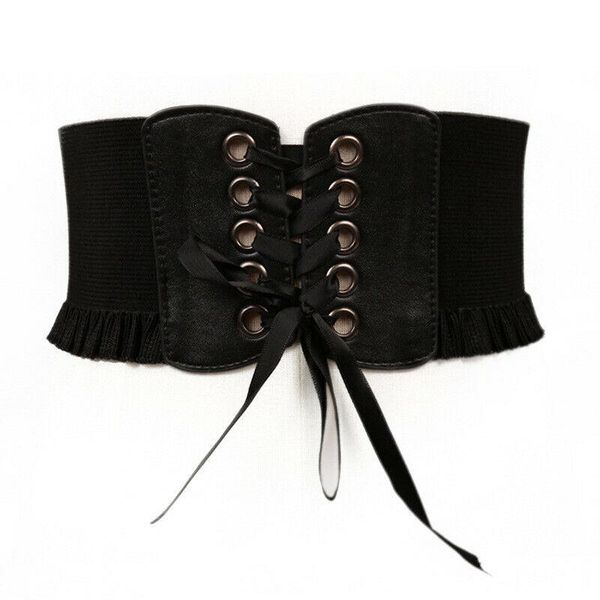 fashion women ladies stretch buckle waist belt wide elastic corset waistband around cinch pu leather tie bowknot belts, Black;brown
fashion women ladies stretch buckle waist belt wide elastic corset waistband around cinch pu leather tie bowknot belts, Black;brown