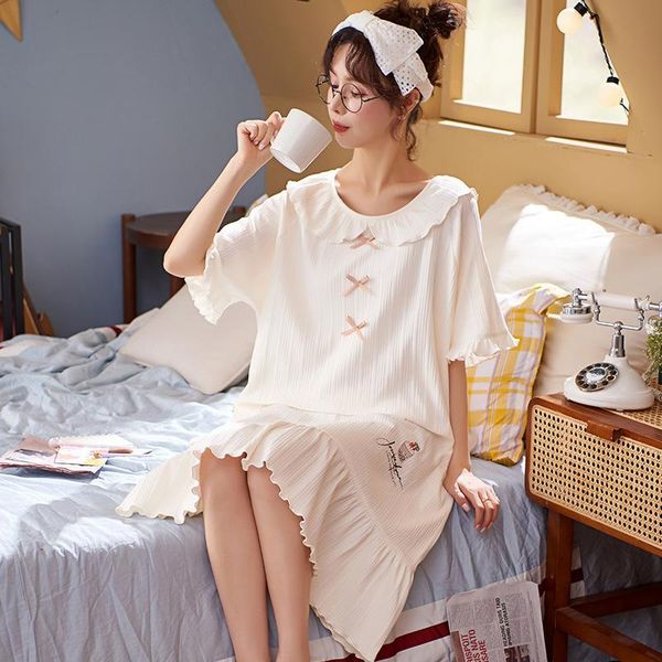 women's sleepwear cute print cartoon cotton women night gown home dress bowknot butterfly doll collar nightdress nightwear, Black;red
women's sleepwear cute print cartoon cotton women night gown home dress bowknot butterfly doll collar nightdress nightwear, Black;red