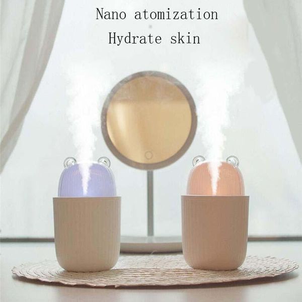 300ml usb nano atomization air humidifier aroma oil essential diffuser led night light cute bear mist maker for office home car fragrance la
300ml usb nano atomization air humidifier aroma oil essential diffuser led night light cute bear mist maker for office home car fragrance la