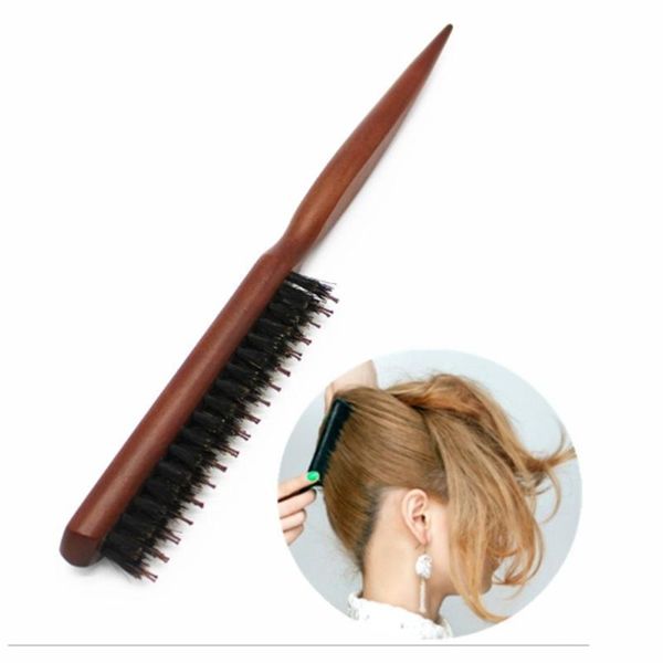 hair brushes wood handle natural boar bristle brush fluffy comb hairdressing barber styling tools, Silver
hair brushes wood handle natural boar bristle brush fluffy comb hairdressing barber styling tools, Silver