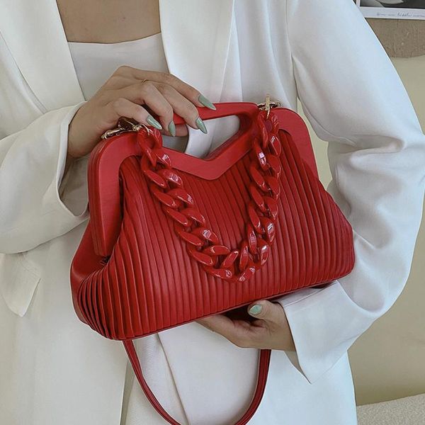 evening bags chain tote for women inverted triangle handle female handbag pleated leather shoulder bag ladies solid color messenger
evening bags chain tote for women inverted triangle handle female handbag pleated leather shoulder bag ladies solid color messenger