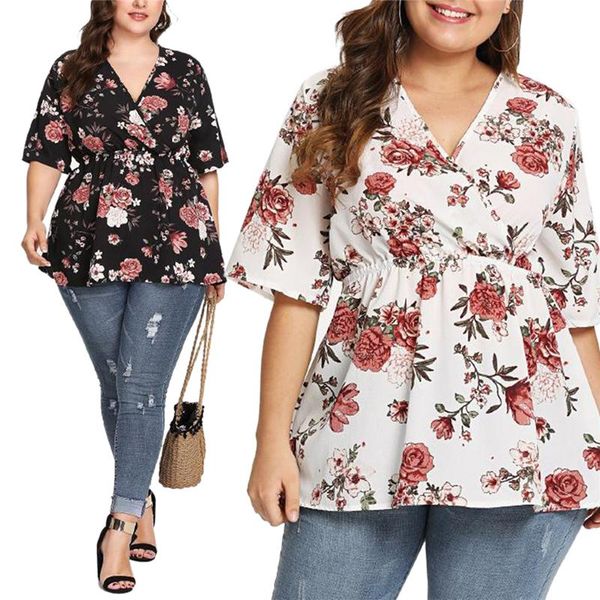 casual women summer floral v neck shirts chiffon blouse long sleeve sweet fashion ol wear plus size pullover women's blouses &, White
casual women summer floral v neck shirts chiffon blouse long sleeve sweet fashion ol wear plus size pullover women's blouses &, White