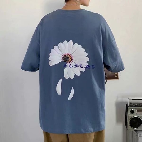 men's shirt men's short sleeve summer daisy lovers youth leisure loose cute cartoon printed student t-shirt fashion, White;black
men's shirt men's short sleeve summer daisy lovers youth leisure loose cute cartoon printed student t-shirt fashion, White;black