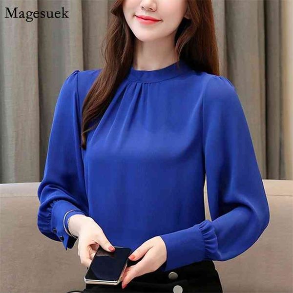 long sleeve chiffon blouse shirt women o-neck loose solid female shirts plus size office ladies casual blousse 13028 210512, White
long sleeve chiffon blouse shirt women o-neck loose solid female shirts plus size office ladies casual blousse 13028 210512, White