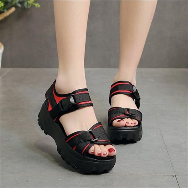 dress shoes 2021 roman sandals female summer slope with muffin casual students thick bottom women, Black
dress shoes 2021 roman sandals female summer slope with muffin casual students thick bottom women, Black