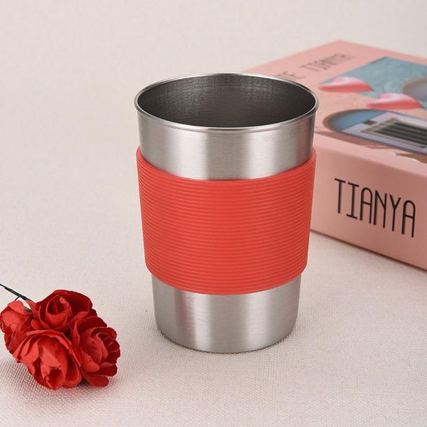 water bottle stainless steel tumblers mug wine cola beer liqueur drinking cup with silicone sleeve portable travel picnic tools durable
water bottle stainless steel tumblers mug wine cola beer liqueur drinking cup with silicone sleeve portable travel picnic tools durable