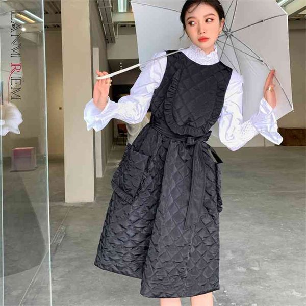 spring autumn black plaid dress v-neck sleeveless cotton long with belt pockets lady elegant es 2d1065 210507, Black;gray
spring autumn black plaid dress v-neck sleeveless cotton long with belt pockets lady elegant es 2d1065 210507, Black;gray