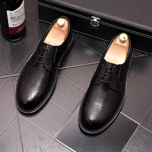 dress shoes men's wedding formal bullock carving office sapato social masculino party business prom footwear zapatos hombre, Black
dress shoes men's wedding formal bullock carving office sapato social masculino party business prom footwear zapatos hombre, Black
