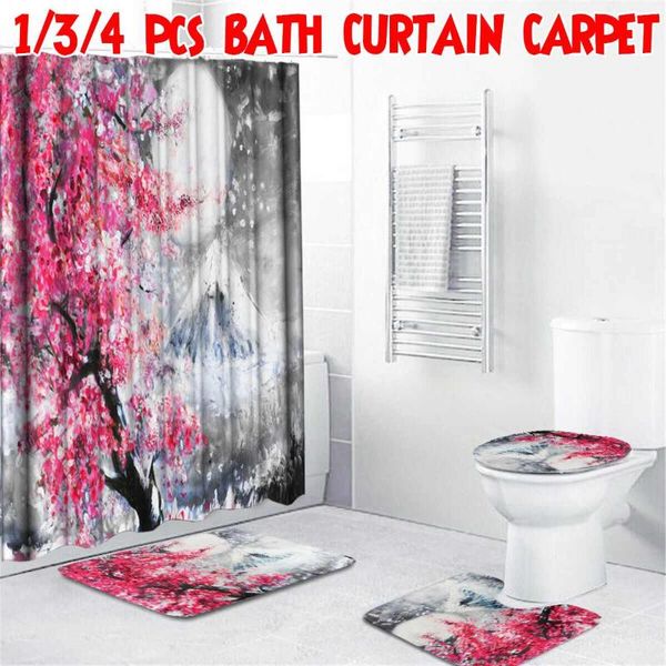 shower curtains sakuras snow mountain printing polyester waterproof bathroom toilet cover mat non-slip rug set for home decor
shower curtains sakuras snow mountain printing polyester waterproof bathroom toilet cover mat non-slip rug set for home decor