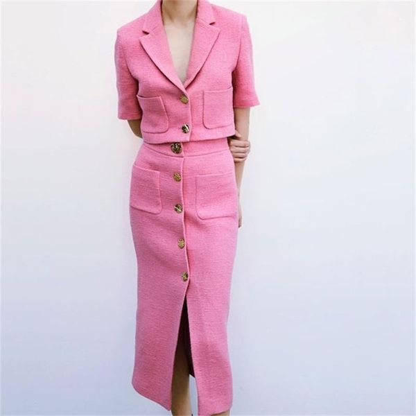 two piece dress women 2022 fashion spring suit set skirt pocket textured small fragrant short sleeve streetwear, White
two piece dress women 2022 fashion spring suit set skirt pocket textured small fragrant short sleeve streetwear, White