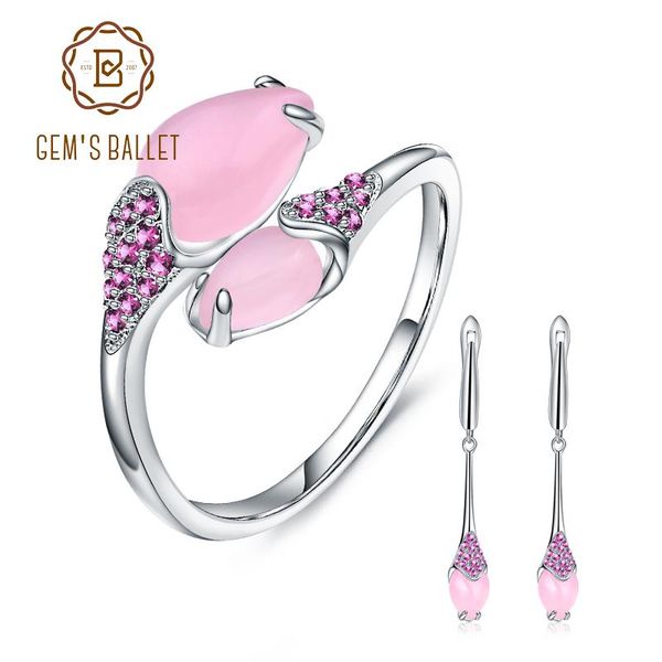 bracelet, earrings & necklace gem's ballet natural pink calcedony ring set genuine 925 sterling silver jewelry for women wedding fine, Black
bracelet, earrings & necklace gem's ballet natural pink calcedony ring set genuine 925 sterling silver jewelry for women wedding fine, Black
