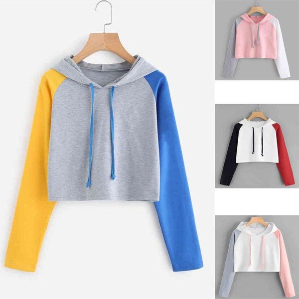 women's hoodies & sweatshirts women casual crop hooded sweatshirt autumn colorful patchwork long sleeve checkerboard pullover sweat shi, Black
women's hoodies & sweatshirts women casual crop hooded sweatshirt autumn colorful patchwork long sleeve checkerboard pullover sweat shi, Black