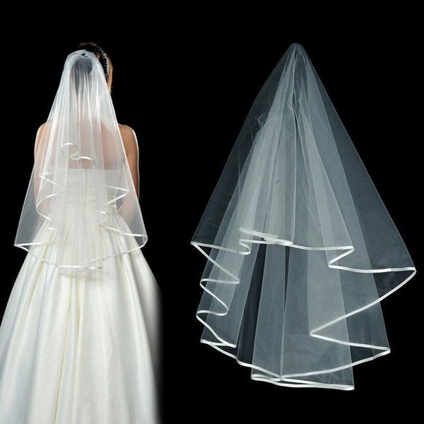 bridal veils white wedding veil tulle with comb lace ribbon edge for marriage accessories, Black
bridal veils white wedding veil tulle with comb lace ribbon edge for marriage accessories, Black