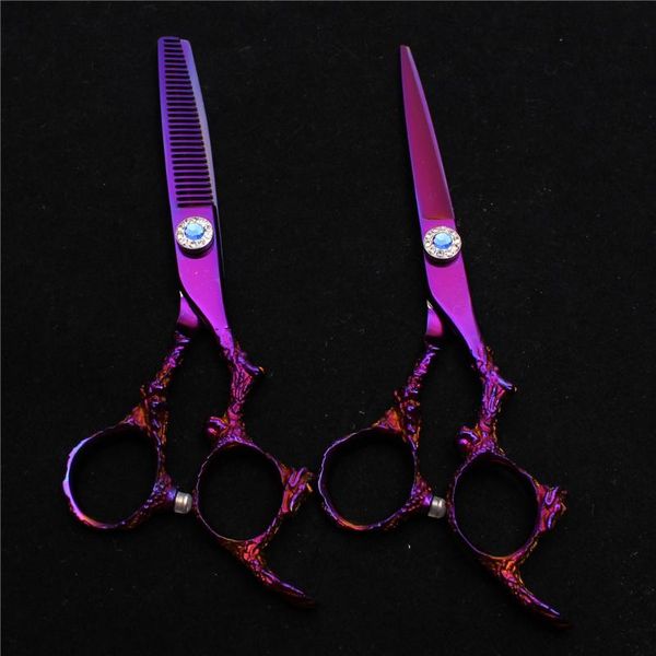 hair scissors 5.5" 16cm jp 440c customized logo violet hairdressing normal thinning shears professional c9005
hair scissors 5.5" 16cm jp 440c customized logo violet hairdressing normal thinning shears professional c9005
