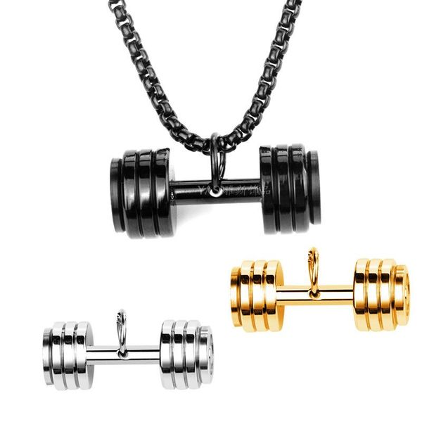 pendant necklaces fashion trend fitness barbell for men and women personality simple stainless steel necklace party jewelry, Silver
pendant necklaces fashion trend fitness barbell for men and women personality simple stainless steel necklace party jewelry, Silver
