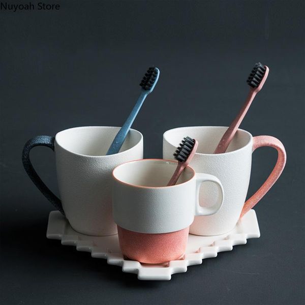 simple bathroom decoration accessories white ceramic toothbrush cup creative heart-shaped tray home toilet supplies bath accessory set
simple bathroom decoration accessories white ceramic toothbrush cup creative heart-shaped tray home toilet supplies bath accessory set
