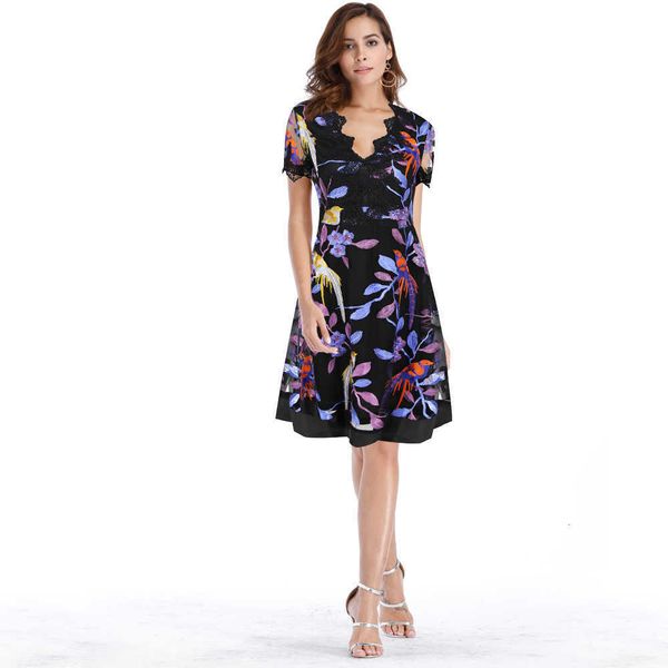 luxury evening party dresses summer 2021 embroidered deep v-neck short sleeve women's, Black
luxury evening party dresses summer 2021 embroidered deep v-neck short sleeve women's, Black