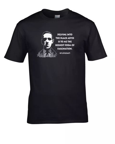 HP Lovecraft- Delving Into The Black Abyss- Gothic Horror legend- Men's T-Shirt, White;black
HP Lovecraft- Delving Into The Black Abyss- Gothic Horror legend- Men's T-Shirt, White;black