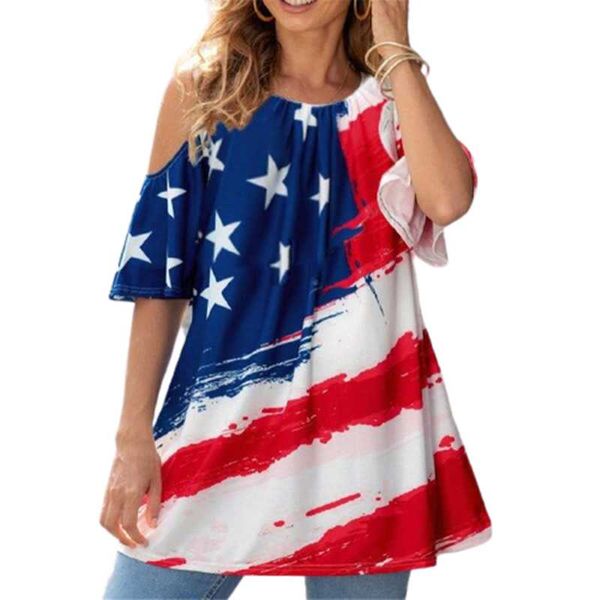 women's t-shirt female beach off shoulder loose 3xl big size women summer short sleeve casual star gradient printed, White
women's t-shirt female beach off shoulder loose 3xl big size women summer short sleeve casual star gradient printed, White
