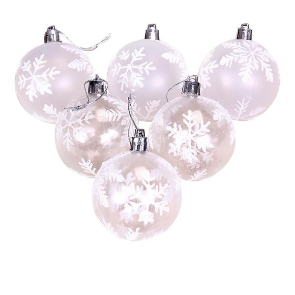 party decoration 6pcs fashion transparent christmas ball diy clear matte snowflake ornament tree for home
party decoration 6pcs fashion transparent christmas ball diy clear matte snowflake ornament tree for home