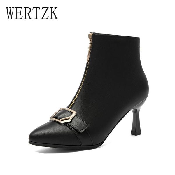 boots fashion women's 2021 autumn korean all-match buckle pointed thin heeled semi-high short women, Black
boots fashion women's 2021 autumn korean all-match buckle pointed thin heeled semi-high short women, Black