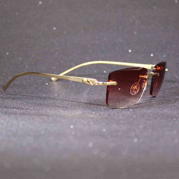 2022 factory wholesale model rimless for men and women luxury frame with panther decoration trendy eyewear male female sunglasses, White;black
2022 factory wholesale model rimless for men and women luxury frame with panther decoration trendy eyewear male female sunglasses, White;black