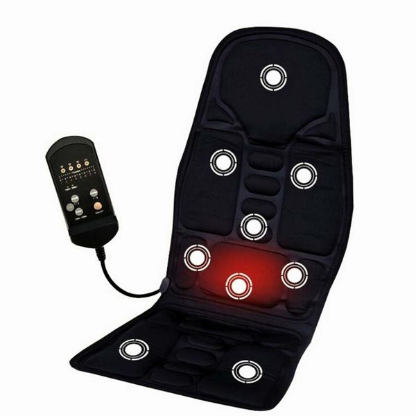 black 12v car electric heated massage seat cushion pain neck waist relaxation vibration massager pad full body covers
black 12v car electric heated massage seat cushion pain neck waist relaxation vibration massager pad full body covers