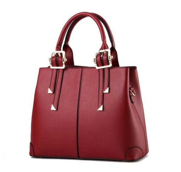 

classic flower hbp fashion women handbags pu leather totes shoulder bag lady simple style designer luxurys purses burgundy color