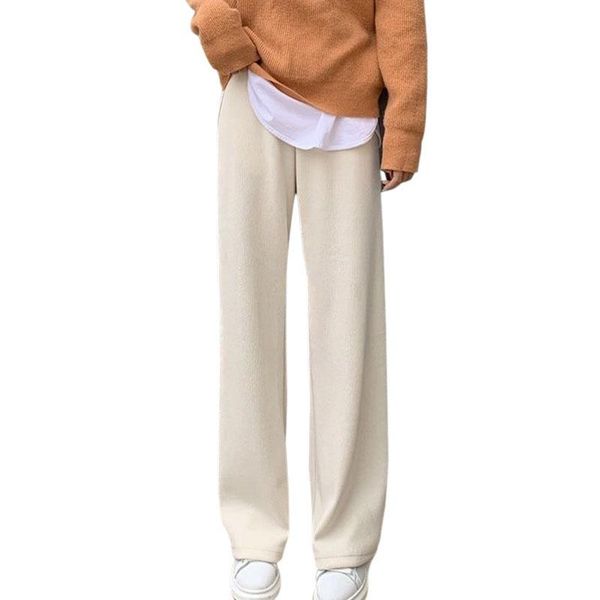 women wide-leg harajuku pants casual trousers drape thin plus velvet thickening high waist loose mopping 2021 women's & capris, Black;white
women wide-leg harajuku pants casual trousers drape thin plus velvet thickening high waist loose mopping 2021 women's & capris, Black;white