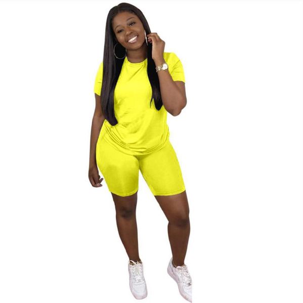 women's tracksuits 2021 summer women suit simple style model solid-color cosy t-shirt & biker shorts european and american two piece se, Gray
women's tracksuits 2021 summer women suit simple style model solid-color cosy t-shirt & biker shorts european and american two piece se, Gray