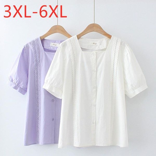 women's blouses & shirts 2021 ladies summer plus size for women large blouse short sleeve loose casual white lace cotton shirt 3xl 4xl
women's blouses & shirts 2021 ladies summer plus size for women large blouse short sleeve loose casual white lace cotton shirt 3xl 4xl