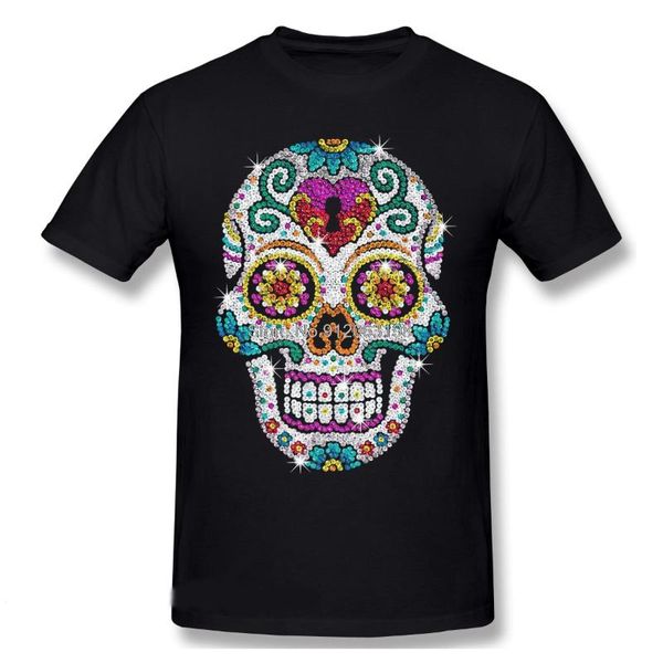 men's t-shirts men mexican sugar skull funny black t-shirt diamond bling shiny tshirt pure cotton tees harajuku shirt, White;black
men's t-shirts men mexican sugar skull funny black t-shirt diamond bling shiny tshirt pure cotton tees harajuku shirt, White;black