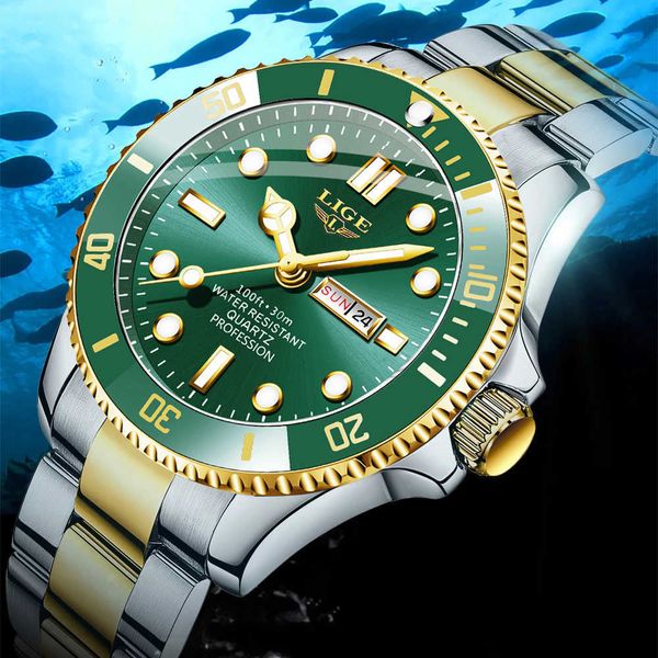 lige watches mens luxury fashion male watch 30atm waterproof week date clock sport quartz wristwatch relogio masculino 210527, Slivery;brown
lige watches mens luxury fashion male watch 30atm waterproof week date clock sport quartz wristwatch relogio masculino 210527, Slivery;brown