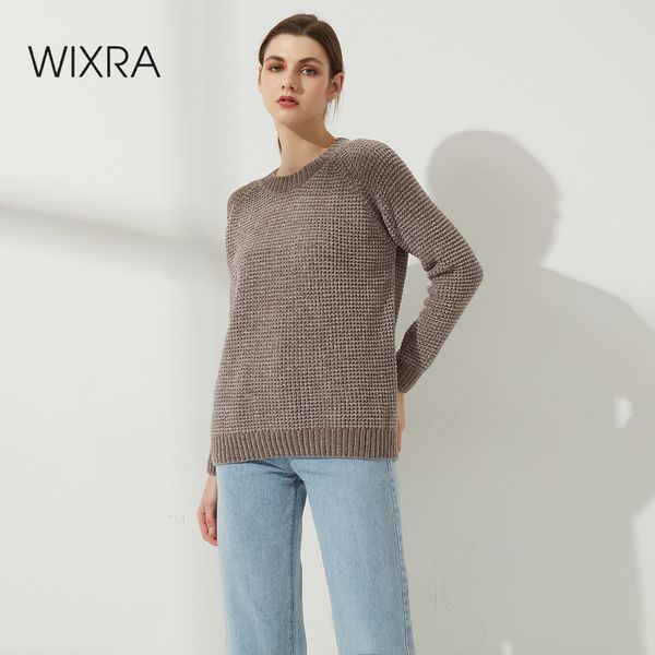 wixra thick sweater women knitted ribbed pullover long sleeve casual o neck jumpers chenille clothing autumn winter hot, Black
wixra thick sweater women knitted ribbed pullover long sleeve casual o neck jumpers chenille clothing autumn winter hot, Black