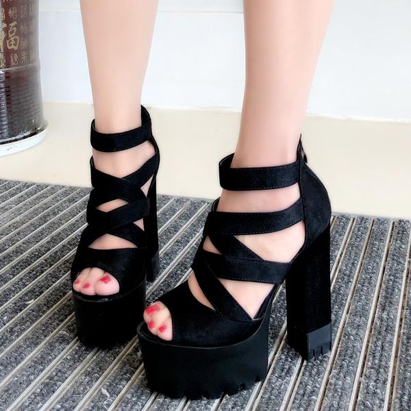 summer 2021 platform roman high-heeled sandals 14cm high heel black night club model walking shoes women gladiator
summer 2021 platform roman high-heeled sandals 14cm high heel black night club model walking shoes women gladiator