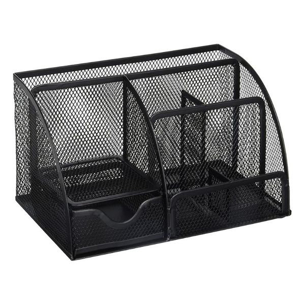 storage baskets metal pen holder student multi-function stationery creative table iron mesh 7 grid combination box
storage baskets metal pen holder student multi-function stationery creative table iron mesh 7 grid combination box