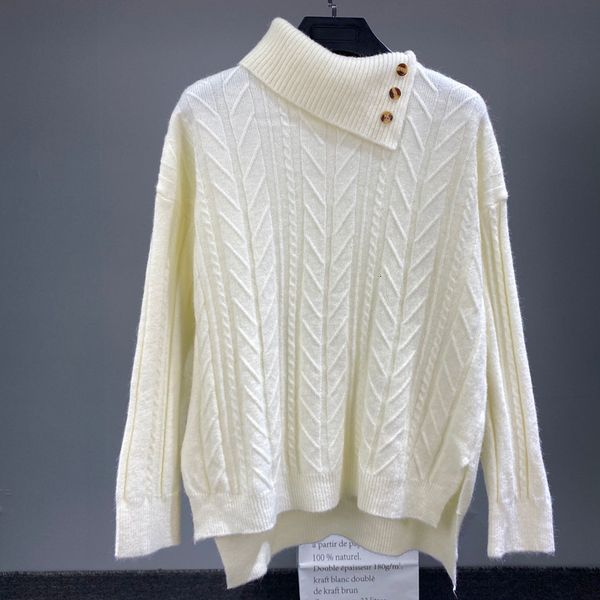 sweaters womens year streetwear cowl neck asymmetric button in pullover wrap, White;black
sweaters womens year streetwear cowl neck asymmetric button in pullover wrap, White;black