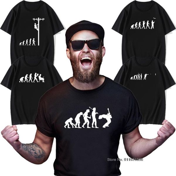 men's t-shirts human evolution study guitar darts print t-shirt novelty graphic design cotton short sleeved, White;black
men's t-shirts human evolution study guitar darts print t-shirt novelty graphic design cotton short sleeved, White;black