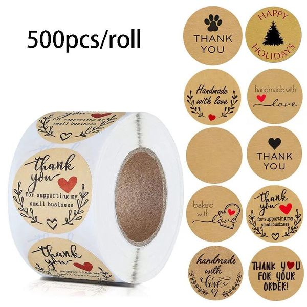 gift wrap 300/500pcs/roll cowhide stickers label decoration kraft paper seal sticker for handmade products baking packaging
gift wrap 300/500pcs/roll cowhide stickers label decoration kraft paper seal sticker for handmade products baking packaging
