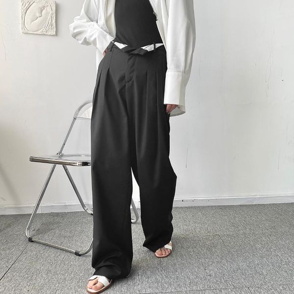 men's pants large size early autumn cool style personalized flanging waist head loose wide leg floor dragging small trousers fashion ko, Black
men's pants large size early autumn cool style personalized flanging waist head loose wide leg floor dragging small trousers fashion ko, Black