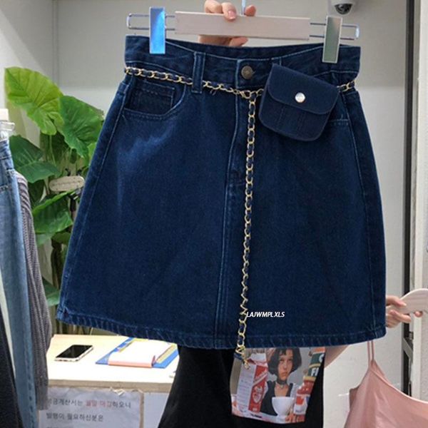 skirts korean spring summer women mini skirt 2021 all-match decoration denim female with chain bag, Black
skirts korean spring summer women mini skirt 2021 all-match decoration denim female with chain bag, Black