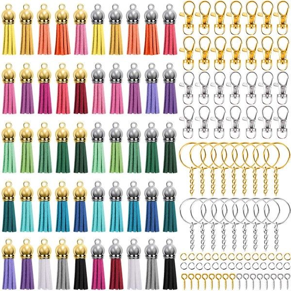 kimter 350pcs key chain ring leather tassel pendant bulk keychain set open jump rings for diy craft jewelry making dhl q399fz, Silver
kimter 350pcs key chain ring leather tassel pendant bulk keychain set open jump rings for diy craft jewelry making dhl q399fz, Silver