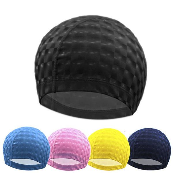 men women durable swimming cap classic delicate texture pu waterproof protect ears long hair swim pool hat caps
men women durable swimming cap classic delicate texture pu waterproof protect ears long hair swim pool hat caps