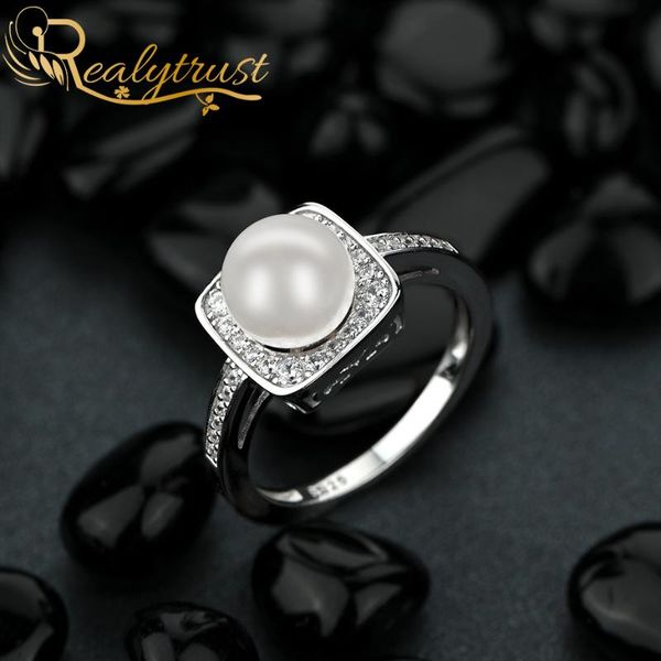 realytrust trendy 7mm round pearl diamond rings for women silver 925 jewelry wedding band promise ring bridal birthday gift cluster, Golden;silver
realytrust trendy 7mm round pearl diamond rings for women silver 925 jewelry wedding band promise ring bridal birthday gift cluster, Golden;silver