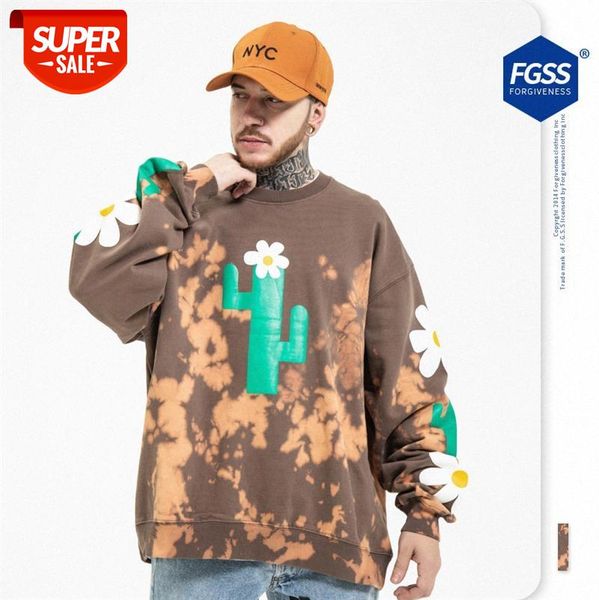 autumn and winter tide brand tie-dye craft cactus printing loose round neck sweater men women #ud1b, Black
autumn and winter tide brand tie-dye craft cactus printing loose round neck sweater men women #ud1b, Black