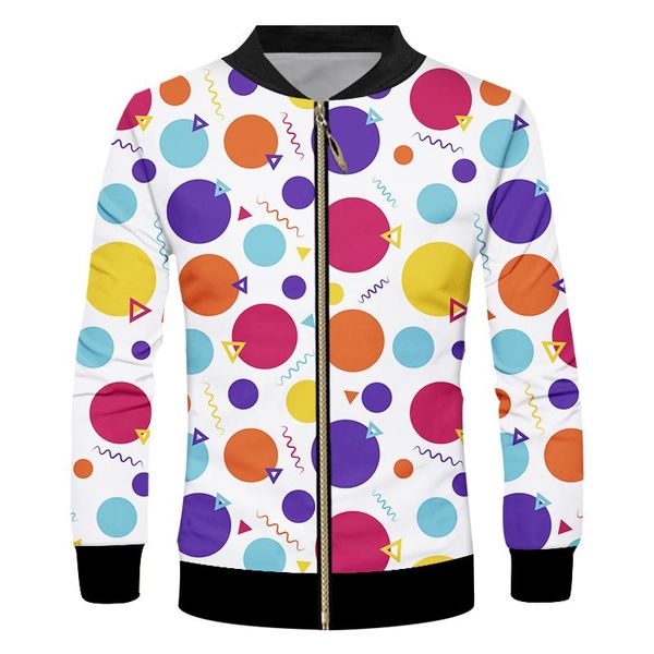size men's casual zipper jackets 3d print colorful geometric figures long sleeves coats man plus tracksuits jacket, Black;brown
size men's casual zipper jackets 3d print colorful geometric figures long sleeves coats man plus tracksuits jacket, Black;brown